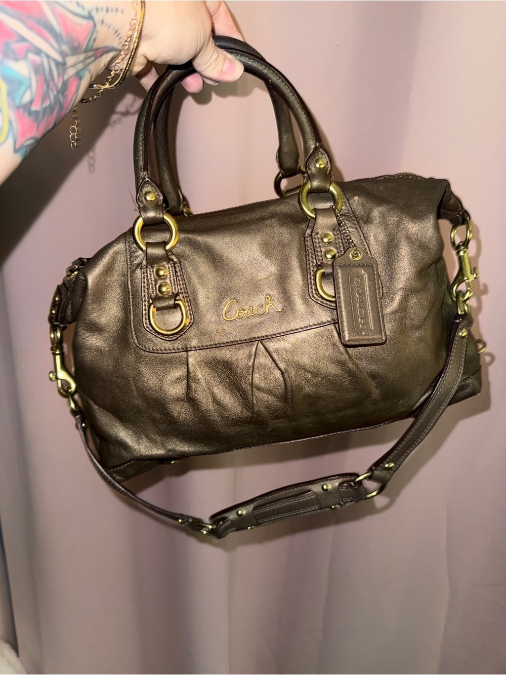 Coach Ashley leather bag (y2k coach)